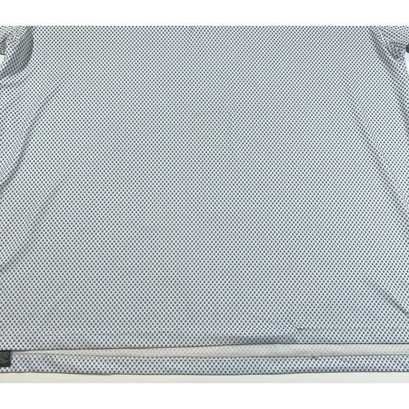 Turtleson Short Sleeve Golf Polo Shirt Geometric Print Embroidered Men s Large - Picture 2 of 10